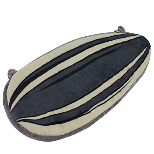FENICAL Cute Seed Design Shoulder Bag Short Plush Sunflower Handbag for Girls Women