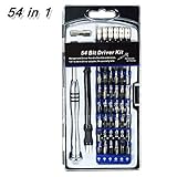 DRILLPRO 54 in 1 Driver Kit Torx Screwdriver,Precision Screwdriver Set - Professional Electronics Repair Tool Kit for iPhone/ Cell Phone/ iPad/ Tablet/ PC/ MacBook and Other Electronics