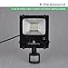 GLORIOUS-LITE 20W Motion Flood Lights,1600lm Outdoor LED Floodlights,Waterproof,Daylight White 6000K,PIR Sensor Security Light for Entryways, Stairs,Yard,Patio and Garage(NO Plug)