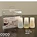 CocoTube Coconut Oil Dispenser Bottle: An Easy Container to Dispense and Store Your Coconut Oil (3-Pack; Clear)