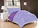 Elegant Comfort All Season Comforter and Year Round Medium Weight Super Soft Down Alternative Reversible 3-Piece Comforter Set, King, Lavender/Purple