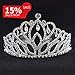 Elegant Tiara Crystal Hair Crown - Rhinestones Headband for Queen, Bridal, Princess in Wedding, Party and Birthday 1-2 - by NIPOO