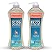 Earth Friendly Products Ecos 4X Ultra Concentrated Liquid Laundry Detergent, 200 Loads, Magnolia & Lily, 50 Fl Oz (Pack of 2)