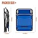 KingCamp 3 Positions Camping Cot Patio Foldable Chaise Lounge Chair Bed(Blue).
