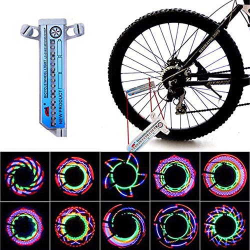 image for Glumes Bike Wheel Lights, LED Waterproof Bicycle Spoke Light 16-LED 30