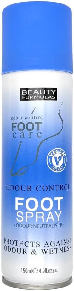 Beauty Formulas Odour Control Foot Spray 150ml - Freshen & Protect Feet