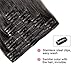 MY-LADY Double Weft 100% Remy Human Hair Clip in Extensions 14''-22'' Grade 7A Quality Full Head Thick Thickened Long Soft Silky Straight 8pcs 18clips Off Black (18