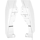Midframe Air Deflector Heat Shield Trim for Harley Touring Trike 2017-2023 | ABS Plastic,Chrome Finish,Left and Right Pair with Bolts,Direct replacement,Easy to install，For Touring and Trike Model 17-23