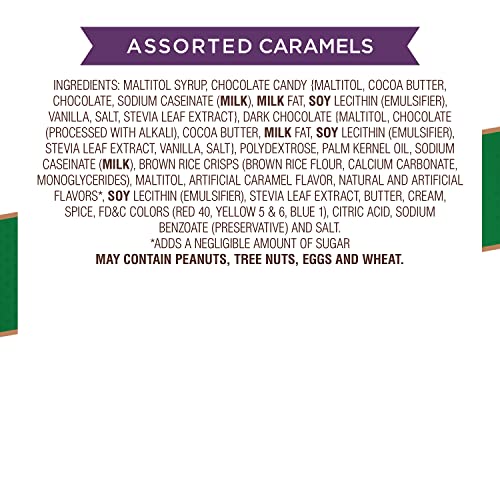 RUSSELL STOVER SUGAR-FREE ASSORTED CHOCOLATE CARAMELS, 1.1 POUND (PACK OF 1)