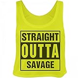 Cute Straight Outta SAVAGE : Bella Women's Flowy Boxy Tank