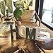 La Maia Home Signs Farmhouse Rustic Home Décor, Pine Wood Decorative Wooden Letters Shelf Wall for Living Room Bedroom Kitchen Fireplace Table Top Nursery