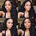 ISEE Hair Lace Front Wigs Human Hair 10A Body Wave Lace Front Human Hair Wigs For Black Women 150% Density Pre Plucked 4X4 Closure Lace Front Wigs with Baby Hairs Natural Color (14 Inches)