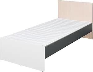Cama individual Ikar 90 cm de ancho sin colchón con cabecero de cama