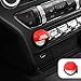 Voodonala Red Engine Start/Stop Button Center Console Dashboard Switch Cover Trim for Ford Mustang 2015 2016 2017
