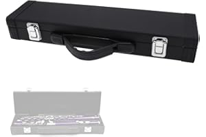 Cheerock Hard Wooden Flute Case - Portable PU Leather, Universal 16 Hole, Perfect for Beginners & Students
