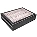 mefeir Watch Box for Men Women PU Leather Display Storage Collection Organizer Jewelry Case with Removable Pillows (24 Slot)