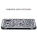 UARMOR Case for Samsung Galaxy S8 Plus / Galaxy S8+, Luxury Glitter Bling Rugged Shockproof Dirtproof Stand Hybrid Slim Sparkle Shiny Faux Leather Chrome Hard Case Cover, Black