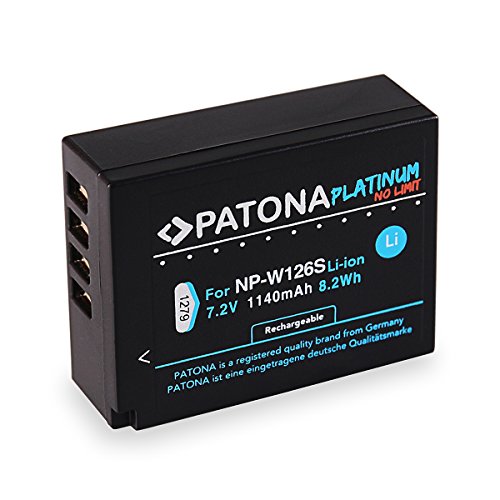 2X PATONA Batterie Platinum NP-W126S 1140mAh pour Fujifilm FinePix X-T20 | X-H1 qualité sûre et certifiée - Image 2