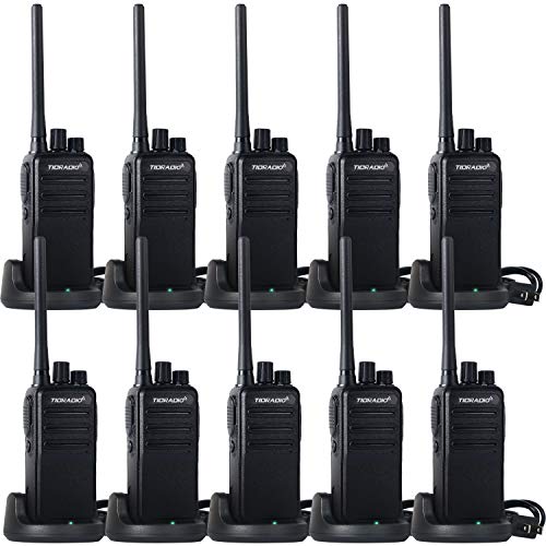 TIDRADIO TD-60 2 Way Radio FRS Walkie Talkies Rechargeable Two Way Radios Long Range Walkie Talkies 16 CH VOX Small UHF Radio with Emergency Alarm Channel Lock (10 Pack) - Thumbnail 7