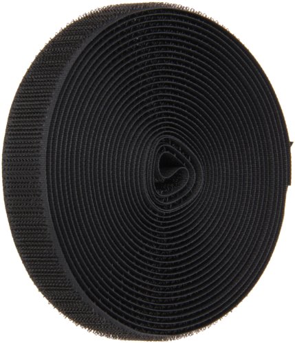 VELCRO 1003-AP-PB/H Black Nylon Woven Fastening Tape, Standard Back Sew-On Hook Only, 3/4