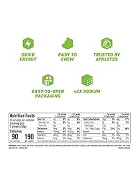 Clif BLOKS Energy Chews – Black Cherry – (2,1 oz, 118073, 1