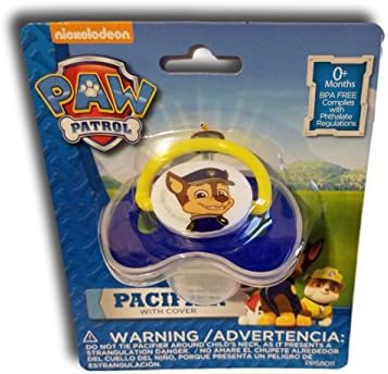 Paw Patrol pacifier with cover -- Blue/Chase