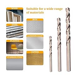 M MIMHOOY 2Pcs M35 Cobalt Drill Bits 8mm Drill Bit