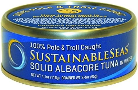 Sustainable Seas, Wild Albacore Tuna in Water, 4.1 Ounce (Pack of 12)