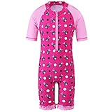 TFJH Girls Swimsuit 3-10 Years Ladybug Polka Dot Print UPF 50+ UV One Piece