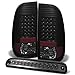 AKKON - Fits 2008-2016 Ford F250/350/450/550 Superduty Pickup Black Smoked LED Tail Light+Smoked LED 3RD Brake Light Lamp Combo