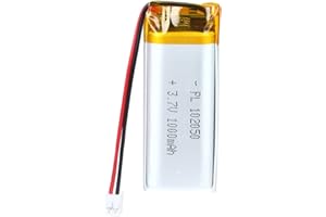 YDL 3.7V 1000mAh 102050 Lipo Battery Rechargeable Lithium Polymer ion Battery Pack with PH2.0mm JST Connector