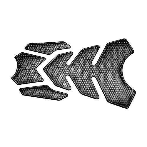 Gas Tank Protector Motorcycle Tank Pad, 3D Motorcycle Tank Sticker Protector Decal Gas Oil Fuel Tank Pad Protector Black for Suzuki Kawasaki Honda Yamaha Ducati