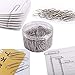 Paper Clips，750pcs Silver Small/Medium/Jumbo Size Paper Clips for School/Office and Personal Document Organization (28/33/50mm)