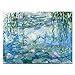 Wieco Art Water Lilies by Claude Monet Oil Paintings Flowers Reproduction Extra Large Modern Gallery Wrapped Giclee Canvas Prints Artwork Landscape Pictures on Canvas Wall Art for Home Decorations