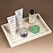 Creative Home Deluxe Natural Champagne Marble Rectangular Guest Towel Tray Vanity Tray Bathroom Countertop Small Accessories Organizer, 9.3