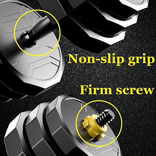 PINROYAL Adjustable Dumbbells Fitness Dumbbell Barbell Combination Set