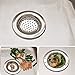 IKOLA2PCS Stainless-Steel Kitchen Sink garbage Strainer Large Wide Rim 4.35