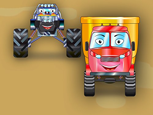 Blue Monster Truck and his friend Truck