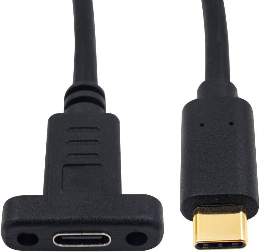 Maxhood USB C Panel Mount, USB C Male to Female Cable - Image 3