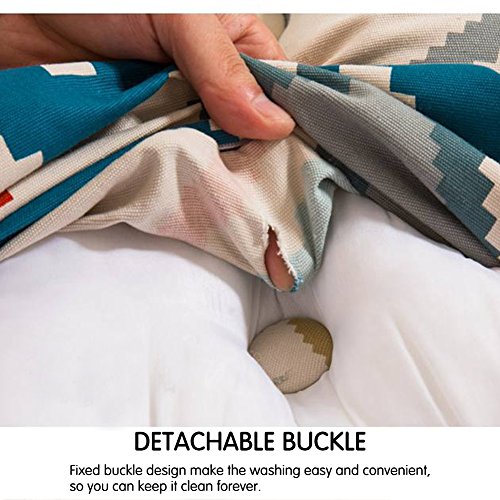 Roner Triangle Back Cushion Reading Pillow Back Support Pillow Bed Rest Pillow Lumbar Pad for Sofa Bed Daybed 22x24 Inches