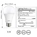 KINDEEP A19 60W Equivalent LED Light Bulb, Warm White 3000K, 9W 900 Lumens, CRI80+ 110V, E26 Base LED Bulbs Non-Dimmable, 270° Beam Angle 1-Pack