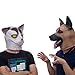 molezu Unhappy Cat Mask, Cat Halloween Mask, Novelty Costume Party Latex Cat Head Mask