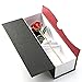 OUTAD Rose Flower, Best Gift for Valentine's Day, Mother's Day, Anniversary, Birthday Gift, Gift for Lover Mother Girlfriend, 24k Golden Plated Rose in Gift Box Red