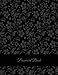 Password Book: Black Color Floral, The Personal Internet Address & Password Log Book with Tabs Alphabetized, Large Print Password Book 8.5