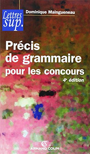 Précis de grammaire pour les concours