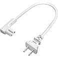 1.15ft Power Cord Compatible with Sonos One, One SL and Play 1 Speakers with 90 Degree Angled Power Cable Replacement Cord for Sonos Power Plug Cable - White