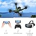 Mission Drone Wifi FPV Quadcopter with Camera Live Video 2.4GHz Headless Mode Altitude Hold One-Key Function VR Headset-Compatible Gravity Induction Damage Resistance (Black)