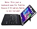 Toshiba Encore 2 WT10-A32 keyboard case, VSTN ® High quality Detachable Bluetooth Keyboard Portfolio Case for Toshiba Encore 2 WT10-A32 / A264, Tablet is not include. ( Black )
