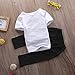 Baby Girls 3 Pcs Pants Outfit Set Short Sleeve Letters Print T-Shirt Top Flowers Pants and Headband (0-6 Months, Mama is My Bestie)