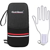 Scott Edward Golf Glove Case Holder with Golf Glove Shaper Protective Golf Accessories Case Bag Hard Case Organizer with Storage Slots for Balls, Tees, Markers, Golf Gifts for Men & Women